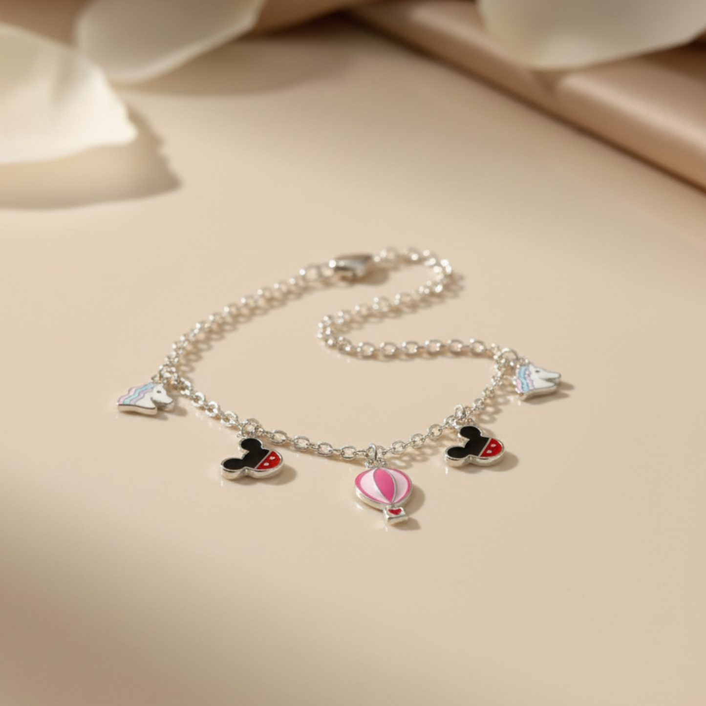 Silver Disney Adventure Baby Bracelet