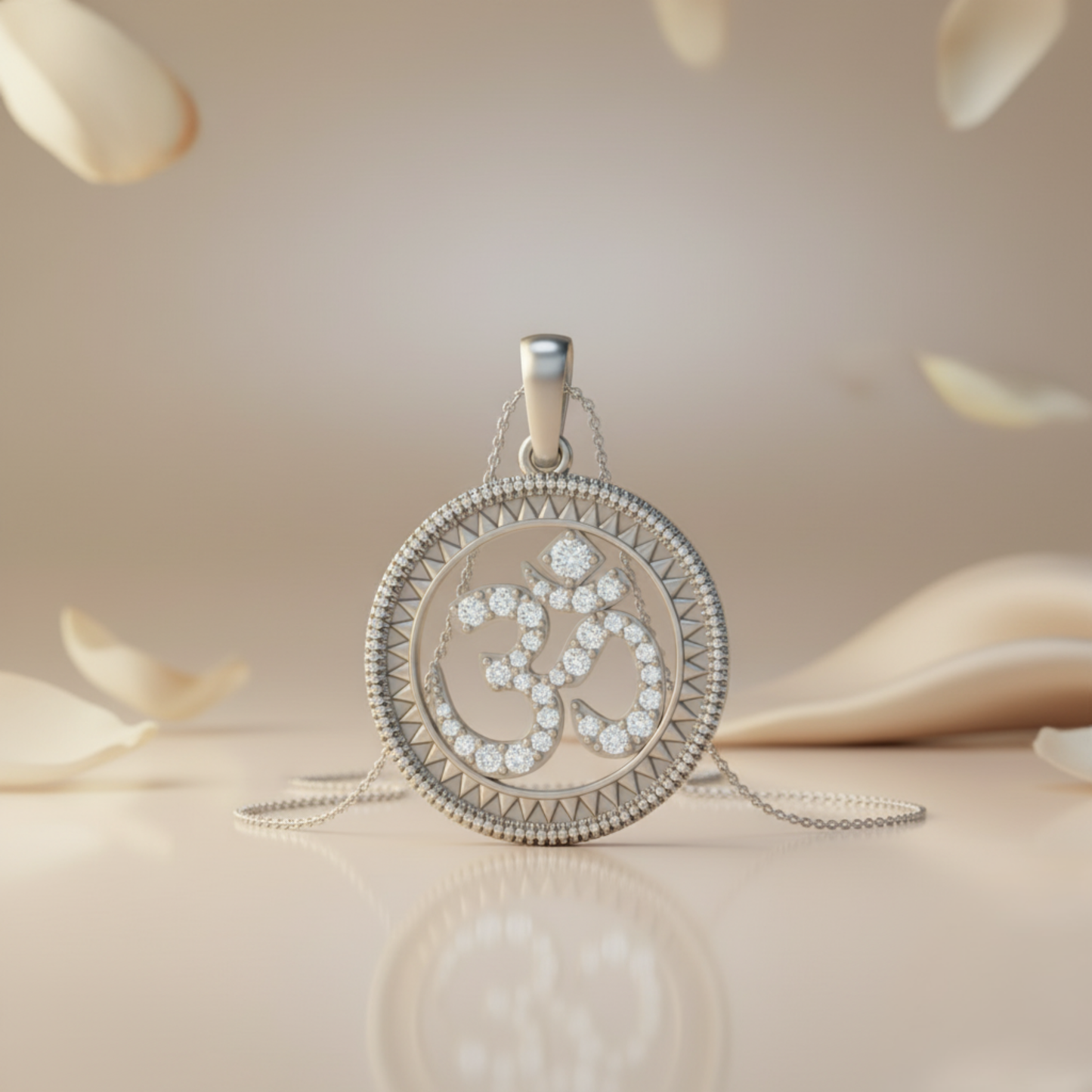 Silver Halo OM Pendant