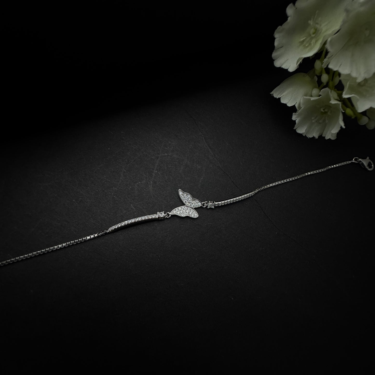 Silver Butterfly Bracelet