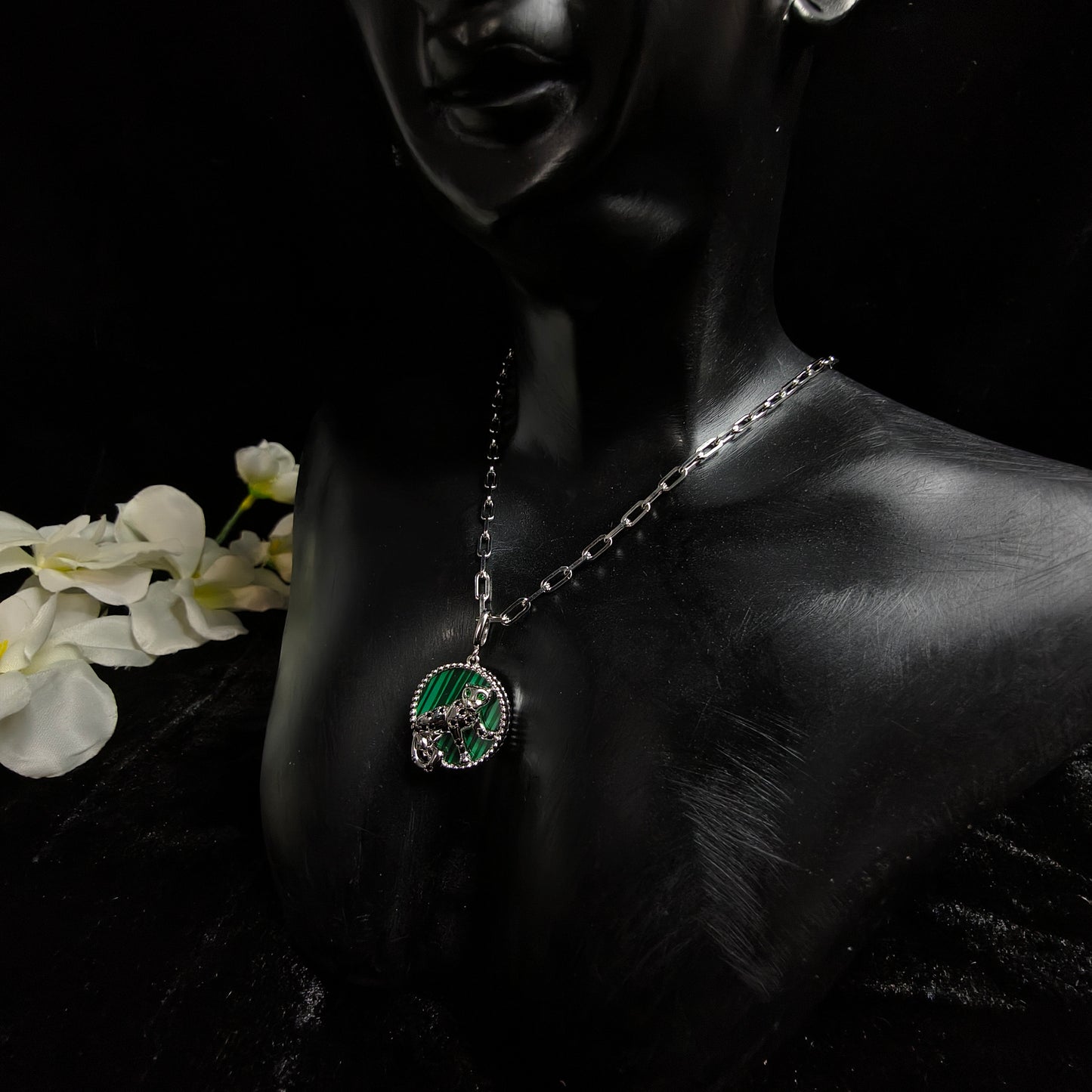 Silver Panther Necklace