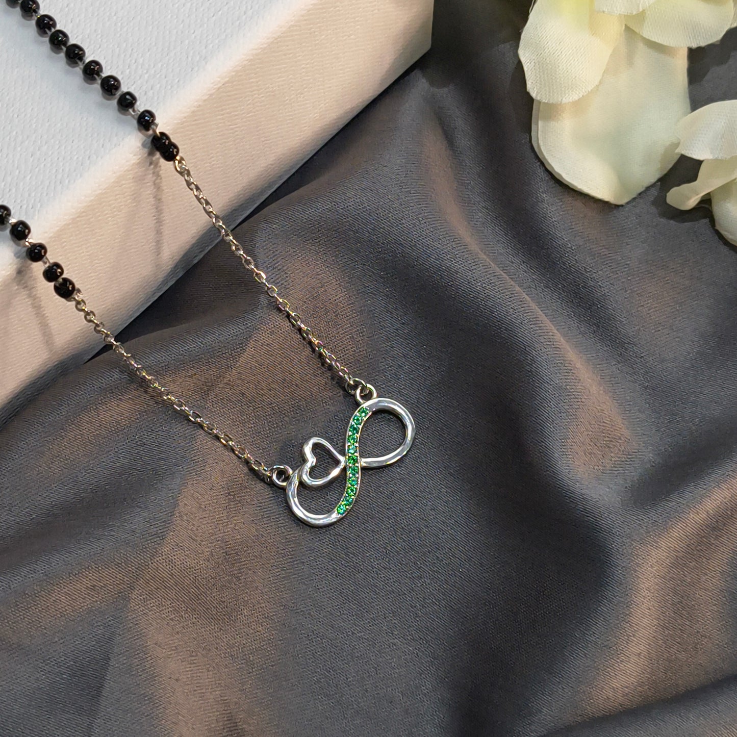 Silver Infinity Chain Mangalsutra