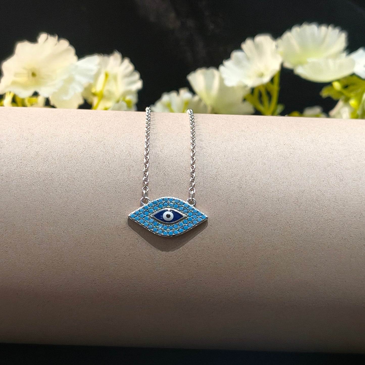 Silver Evil Eye Pendant
