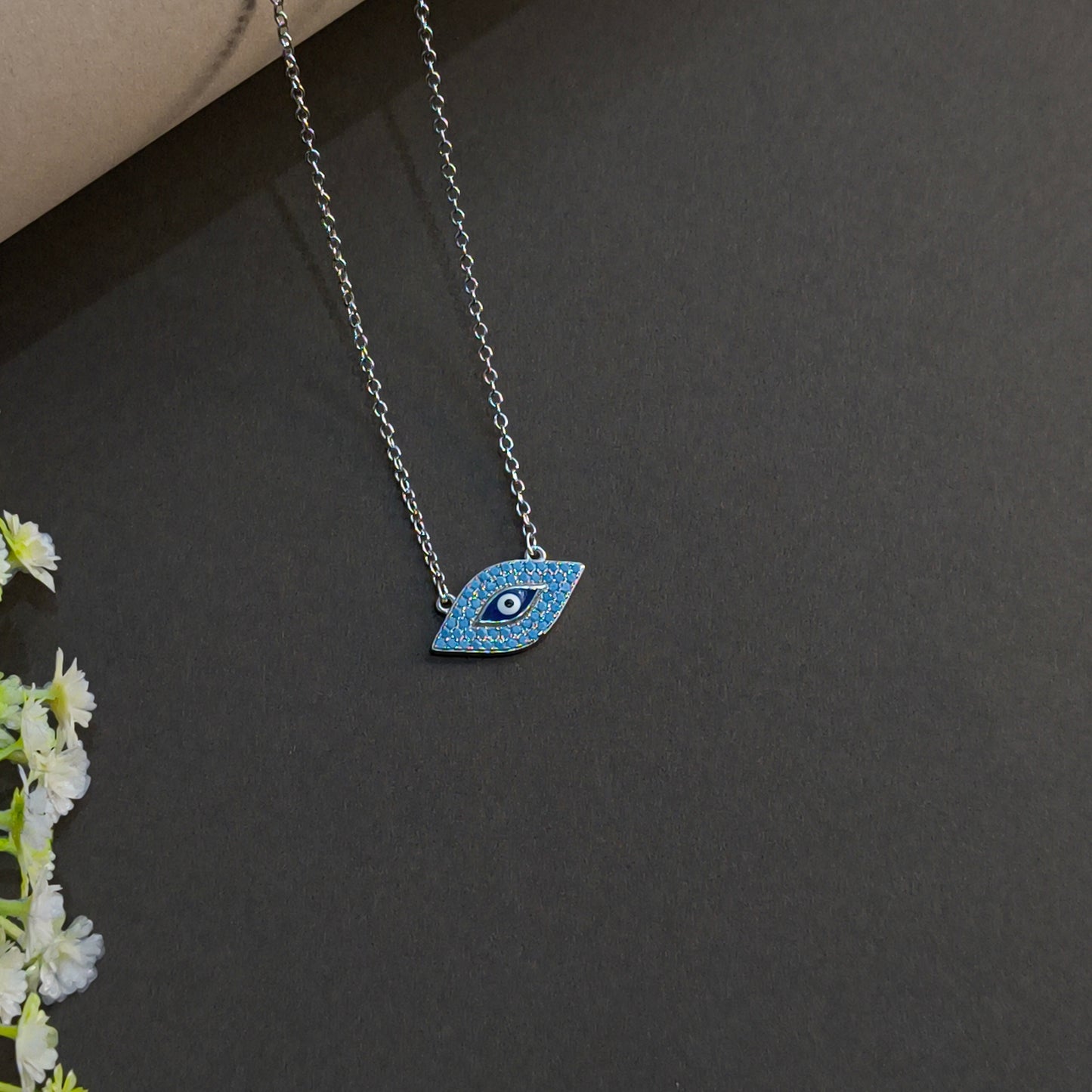 Silver Evil Eye Pendant