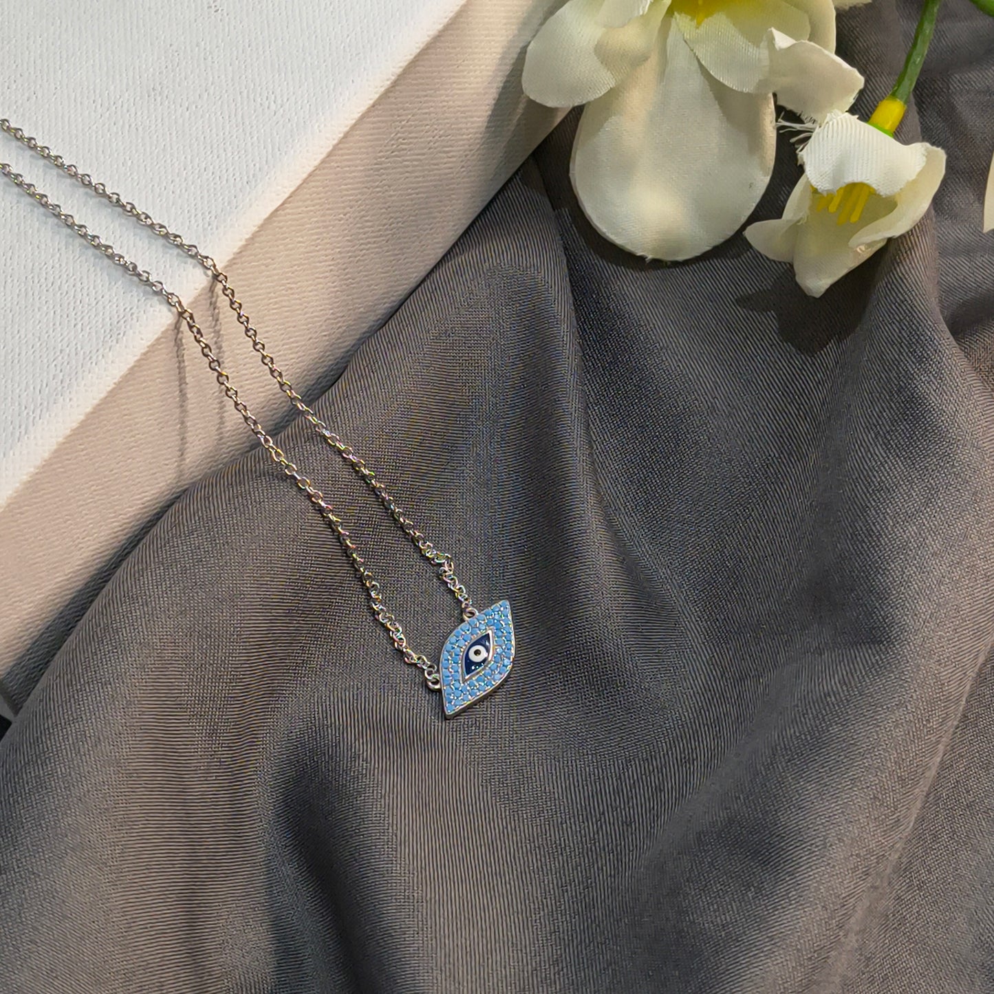 Silver Evil Eye Pendant