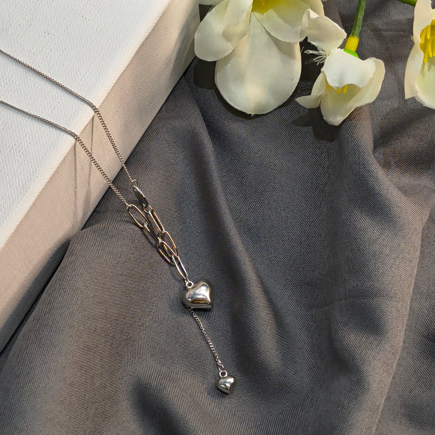 Silver Puffy Heart Pendant