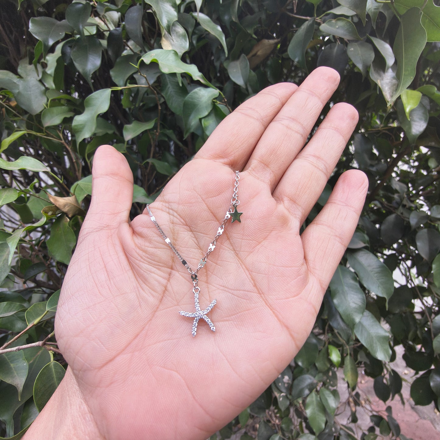 Silver Starfish Pendant