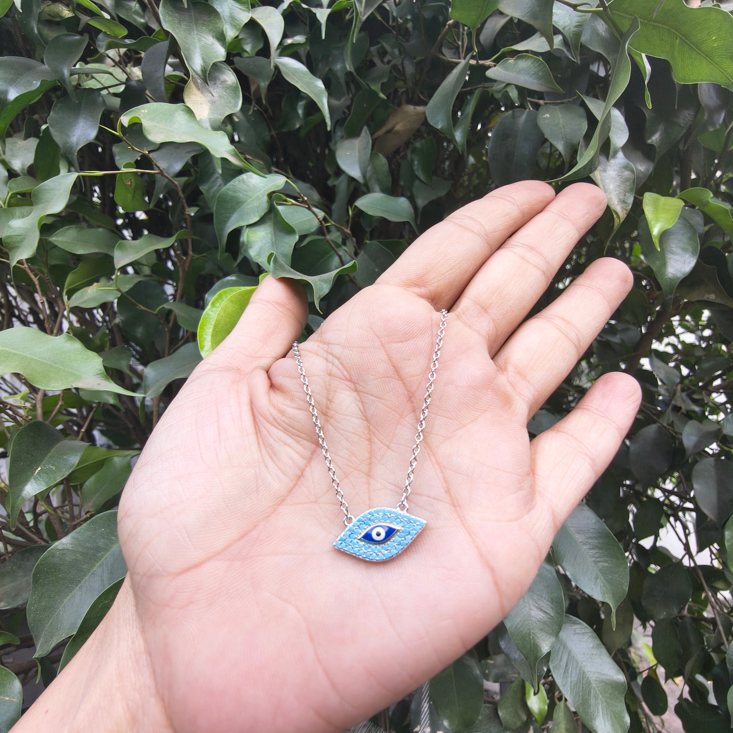 Silver Evil Eye Pendant