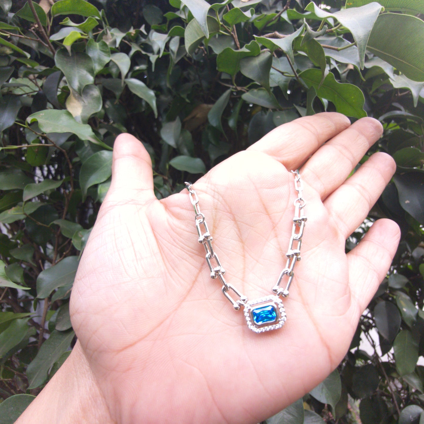 Silver Azure Pendant