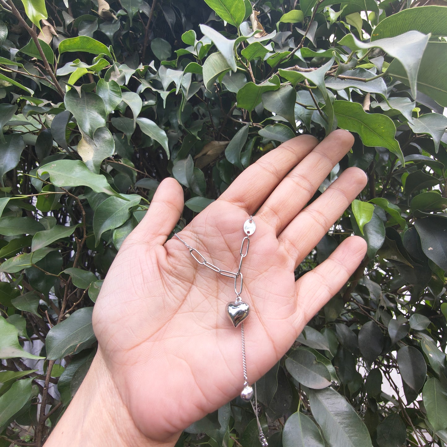 Silver Puffy Heart Pendant