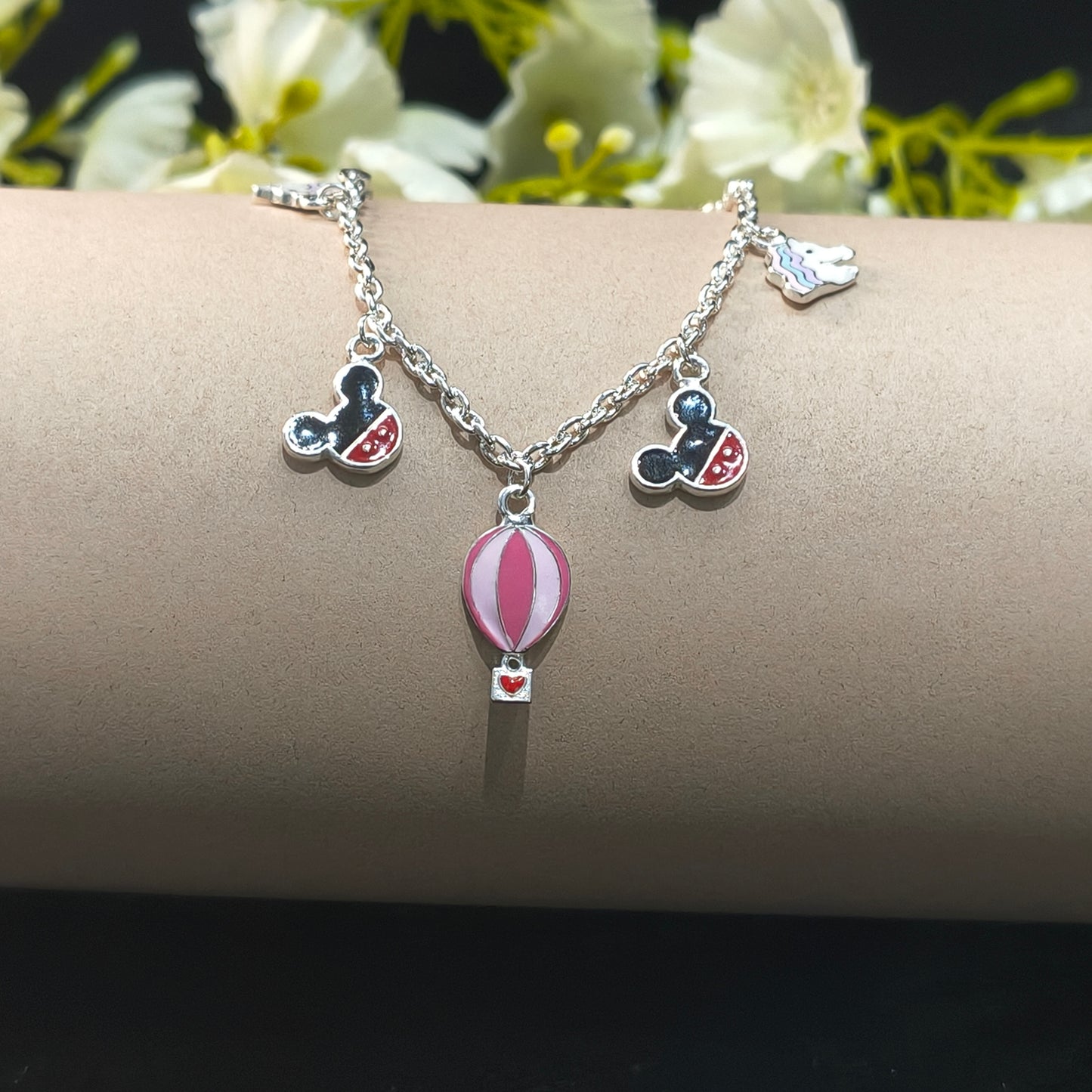 Silver Disney Adventure Baby Bracelet