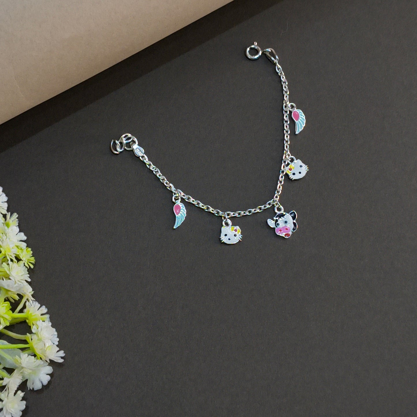 Silver Meowgical Baby Bracelet