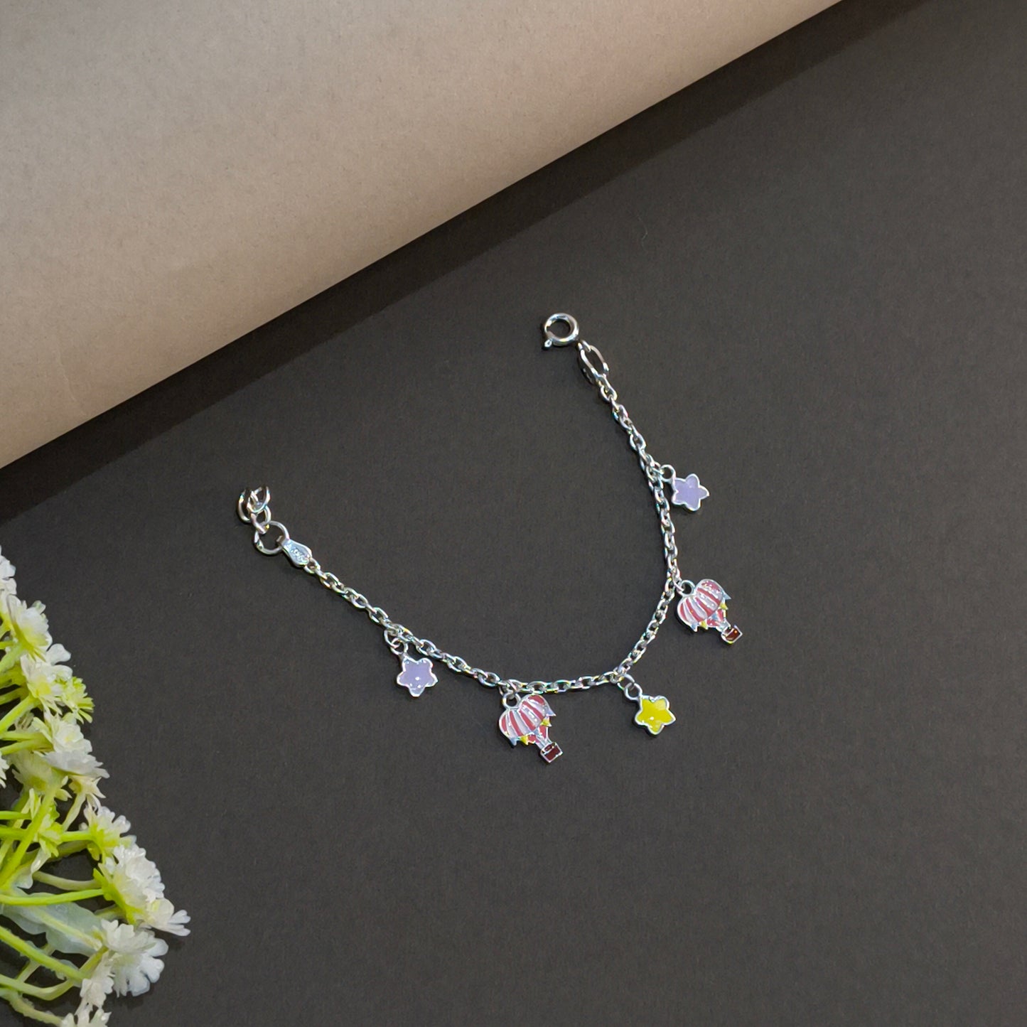 Silver Twinkle & Fly Baby Bracelet
