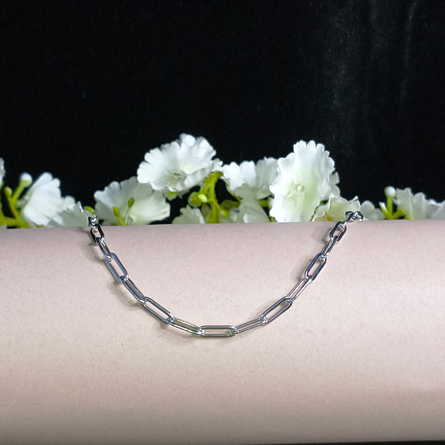Silver Minimal Link Bracelet