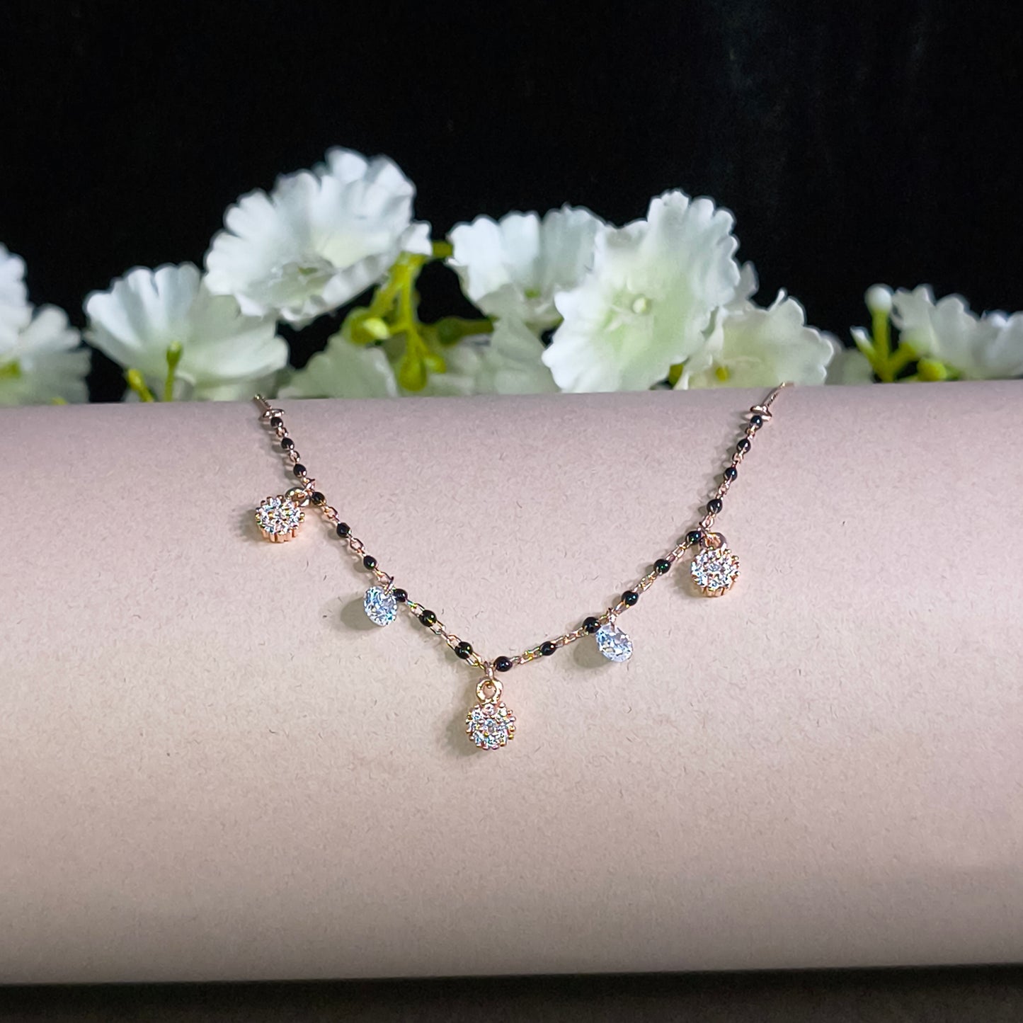 Rose Gold Plated Silver Starlight Charm Bracelet