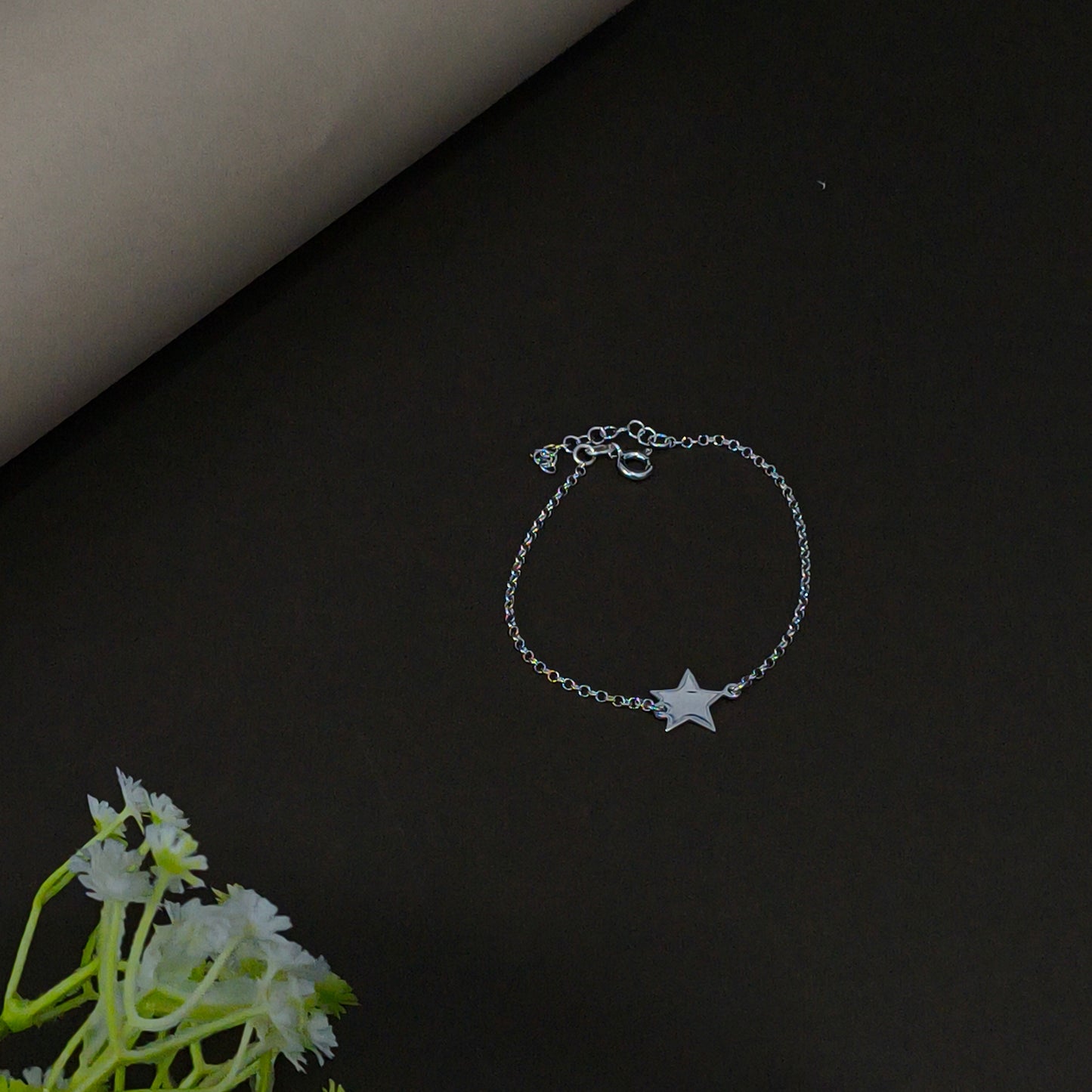 Silver Minimal Star Bracelet