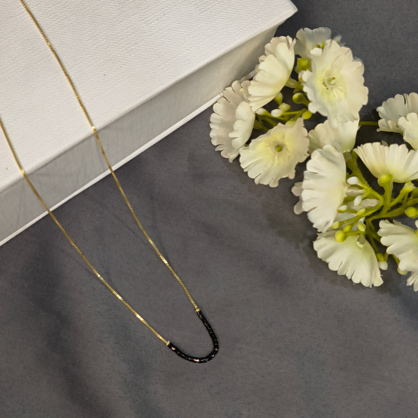 Gold Plated Silver Arc Mangalsutra