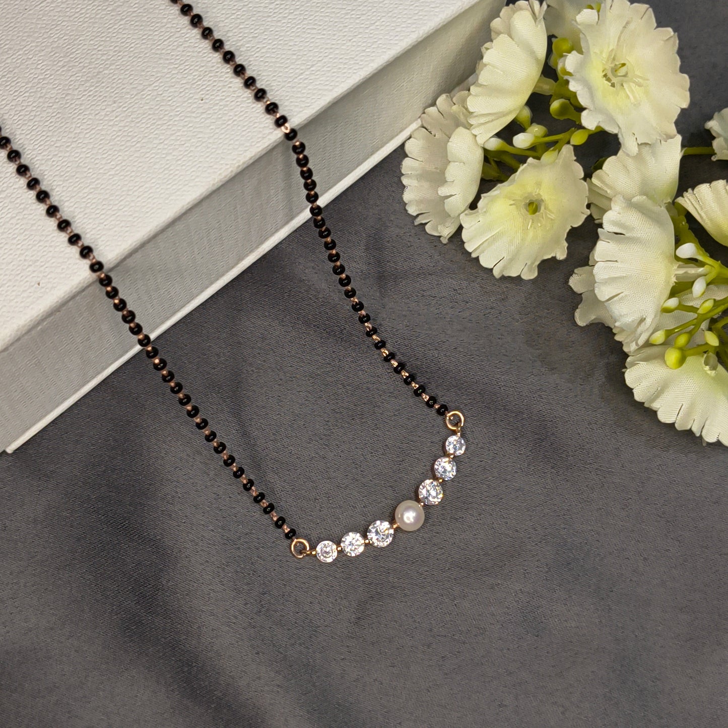 Rose Gold Plated Silver Aura Mangalsutra