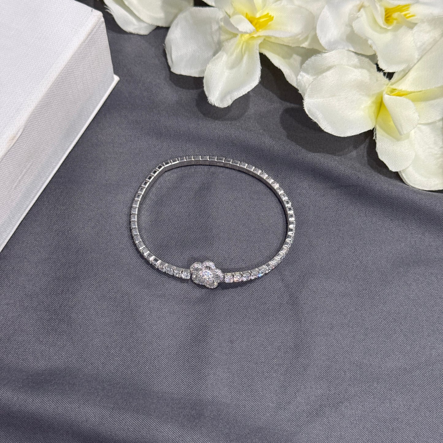 Silver Zenith Tennis Bracelet