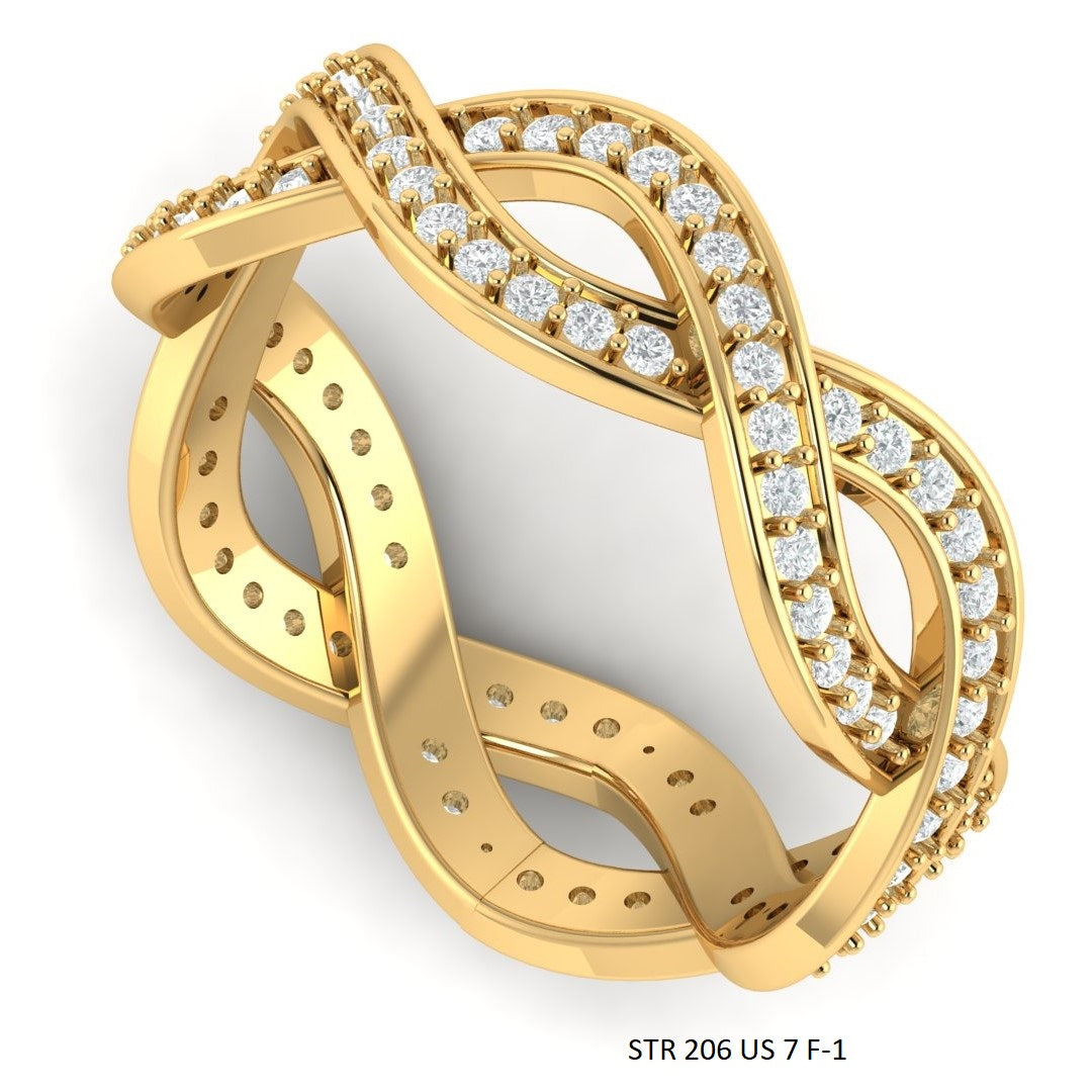 Lab Diamond Infinity Eternity Wedding Ring