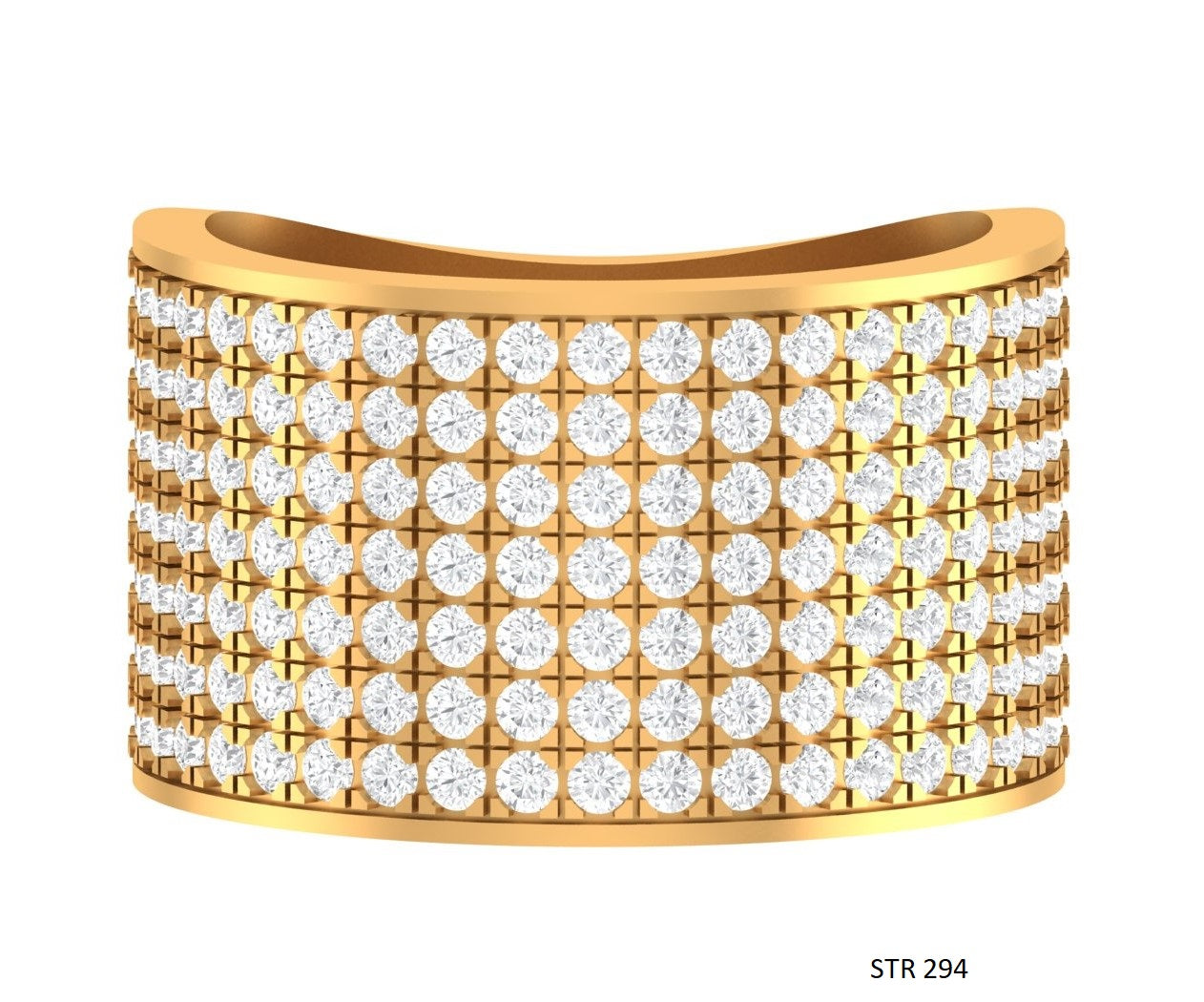 Unisex Lab Grown Diamond Cigar Ring