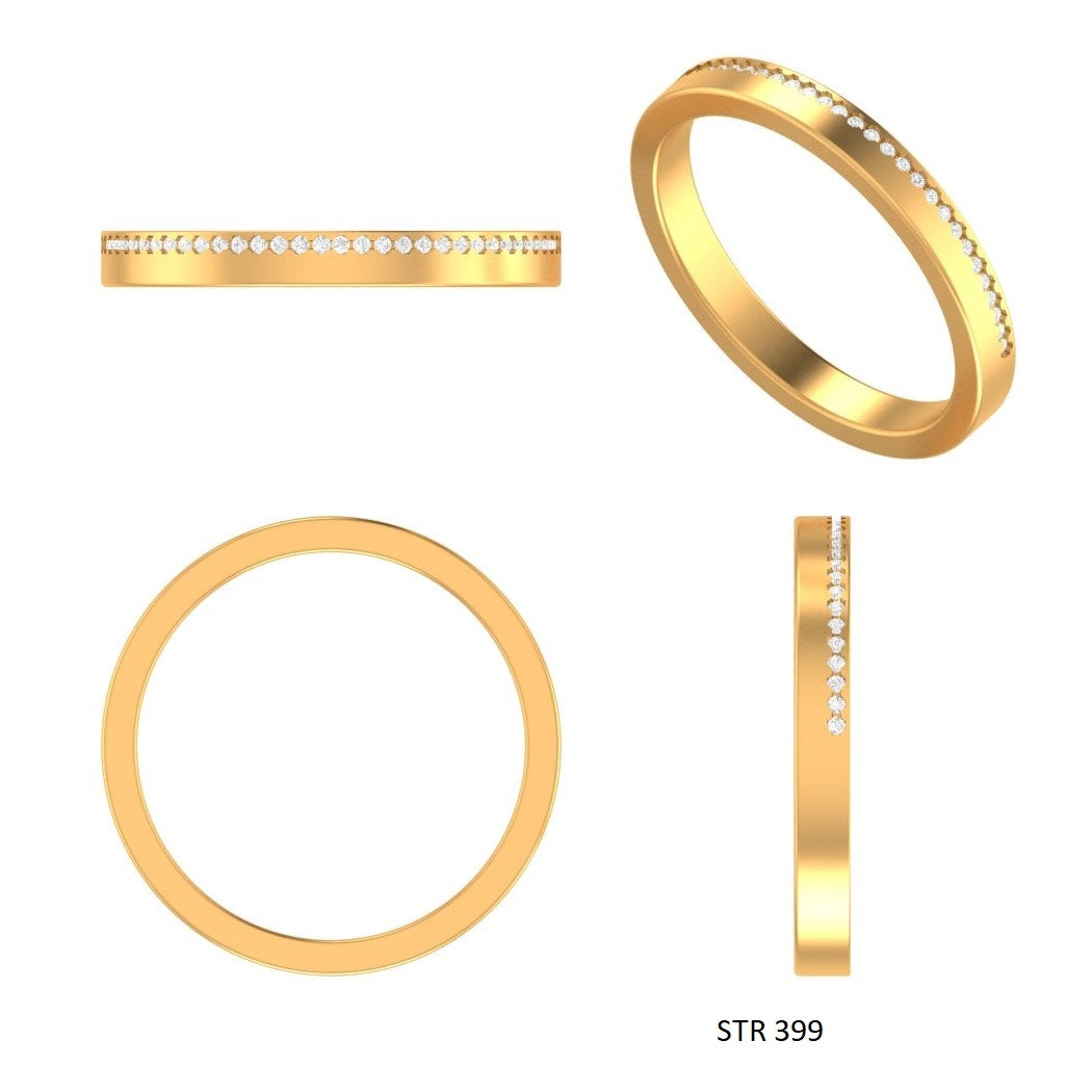 Solid Gold Pave Set Lab Grown Diamond Ring