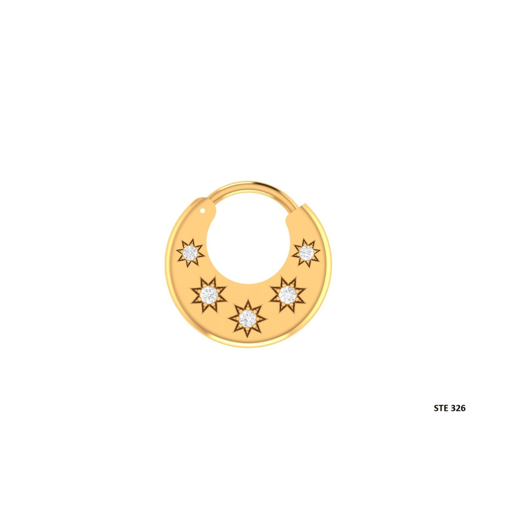 Lab Grown Diamond Crescent Septum Piercing
