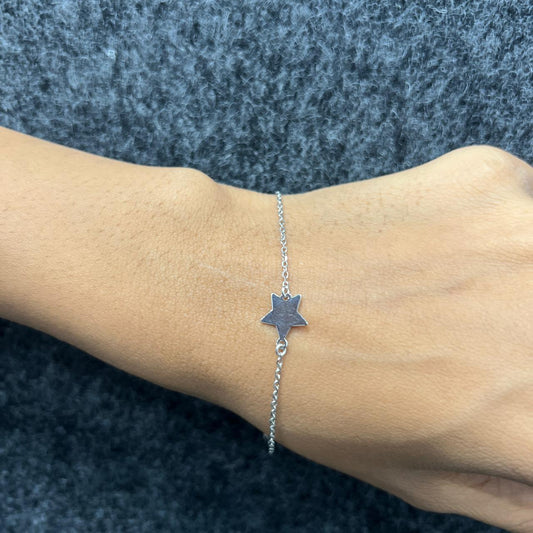 Silver Minimal Star Bracelet
