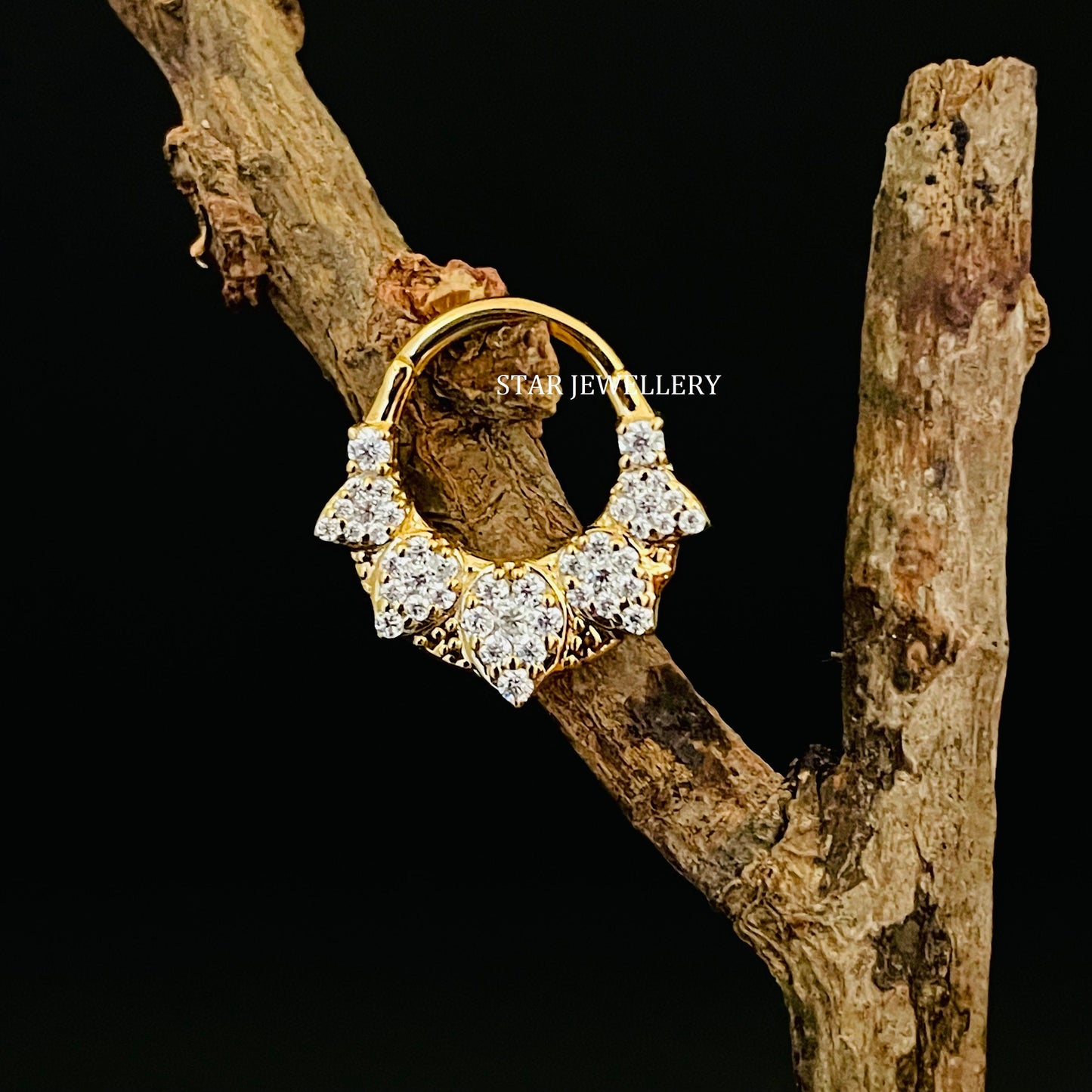Pear Shape Lab Diamond Daith Clicker