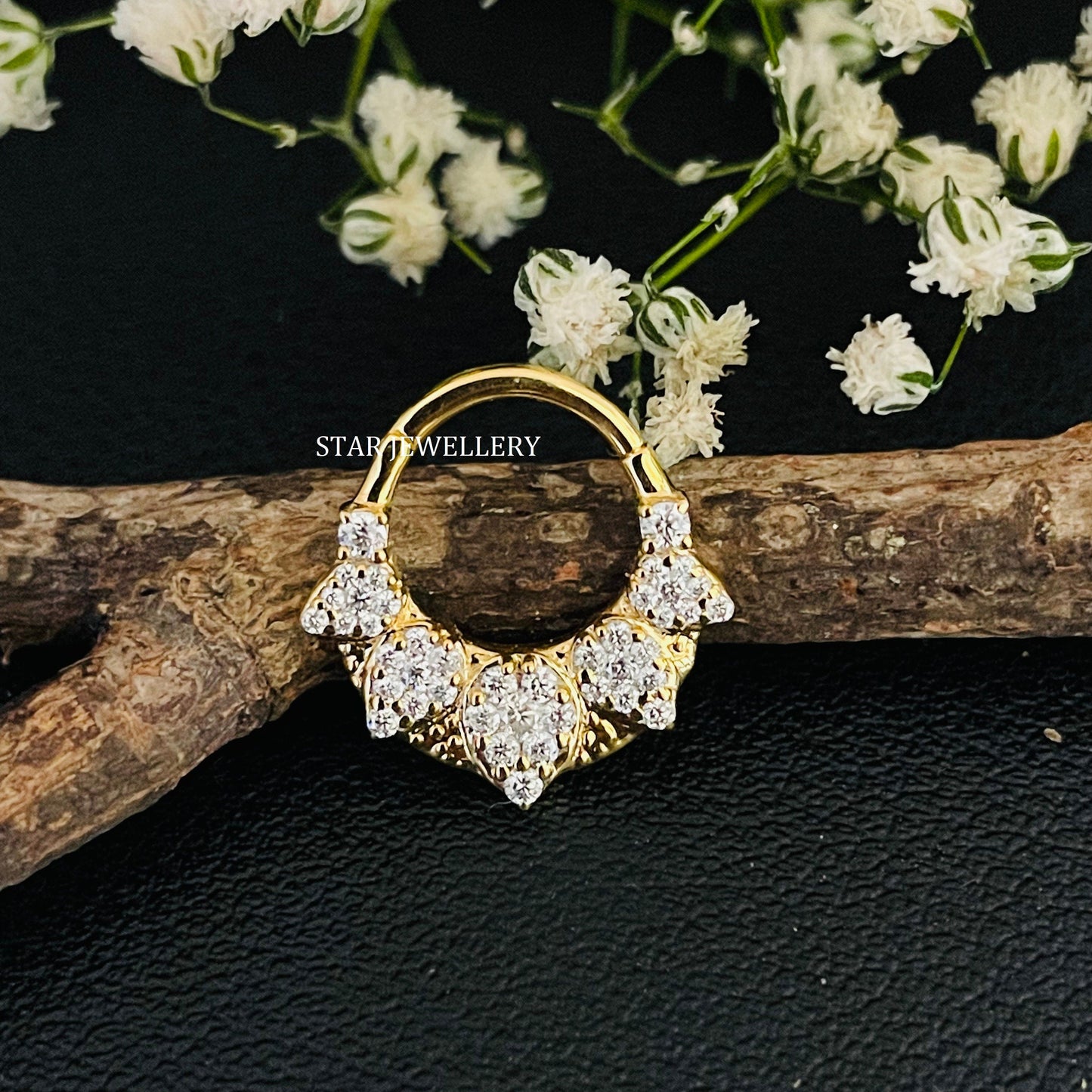 Pear Shape Lab Diamond Daith Clicker