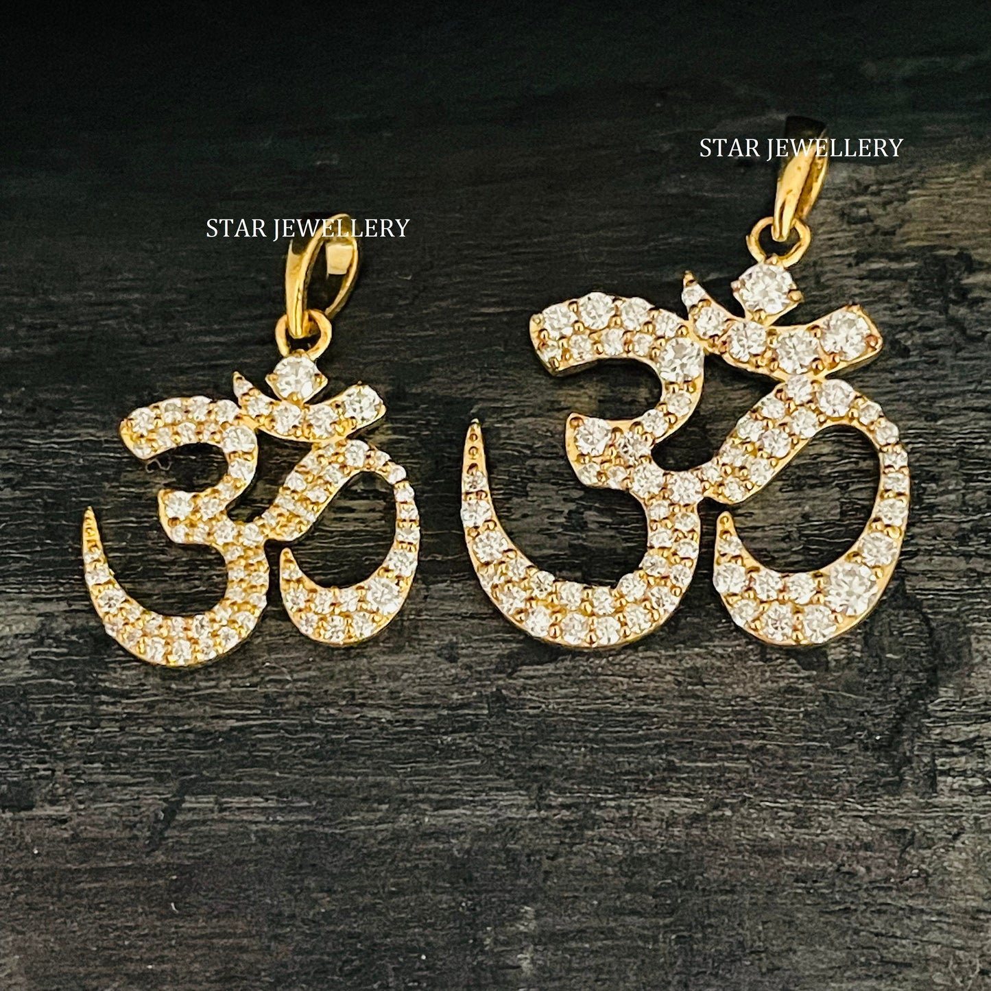 Solid Gold OM Yoga Pendant
