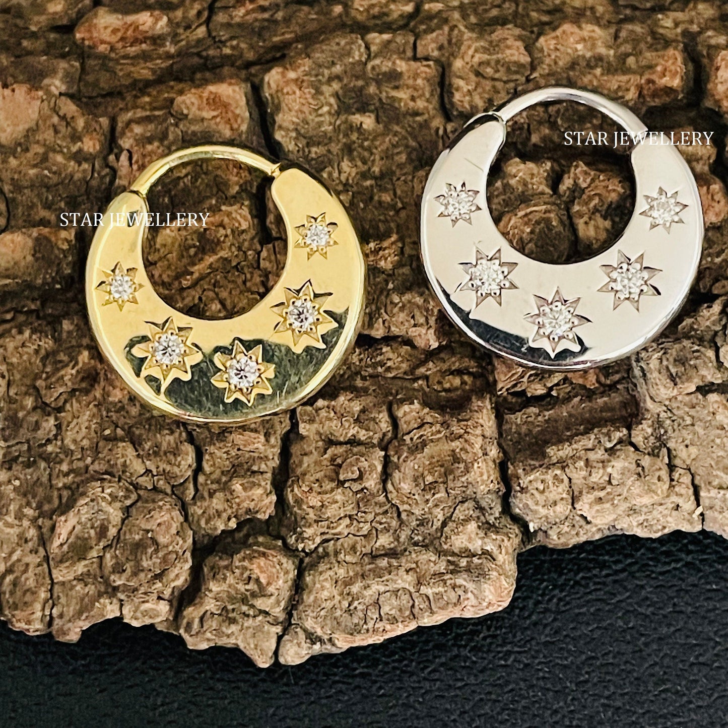 Lab Grown Diamond Crescent Septum Piercing