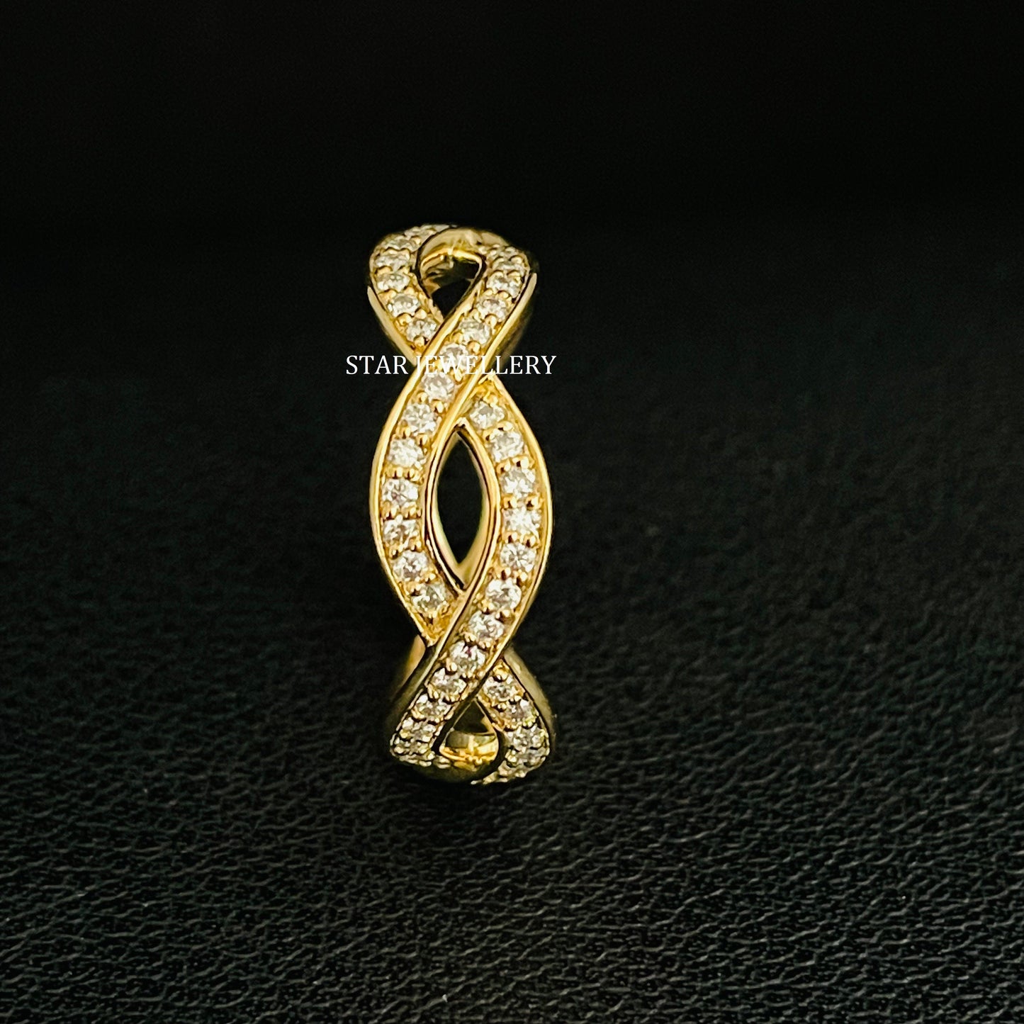 Lab Diamond Infinity Eternity Wedding Ring