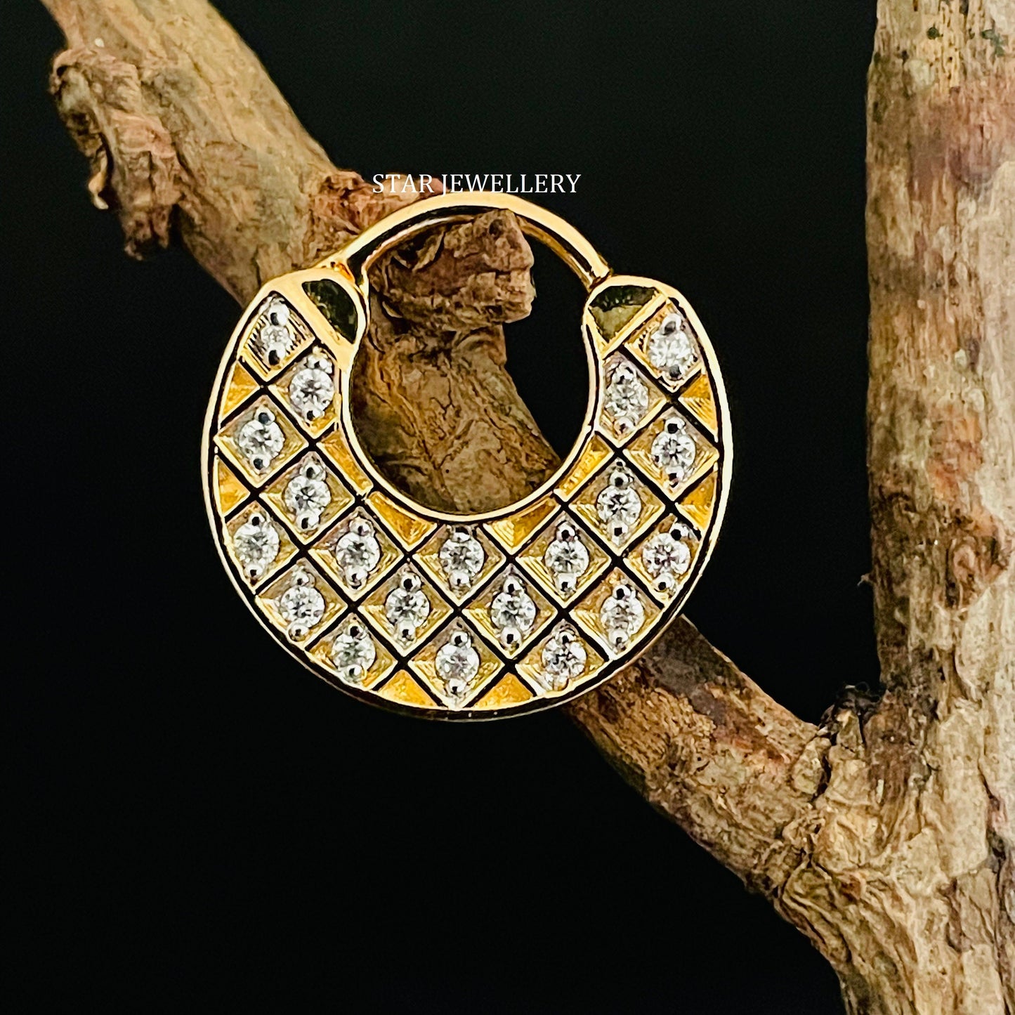 Pave Set Lab Diamond Septum Clicker Piercing