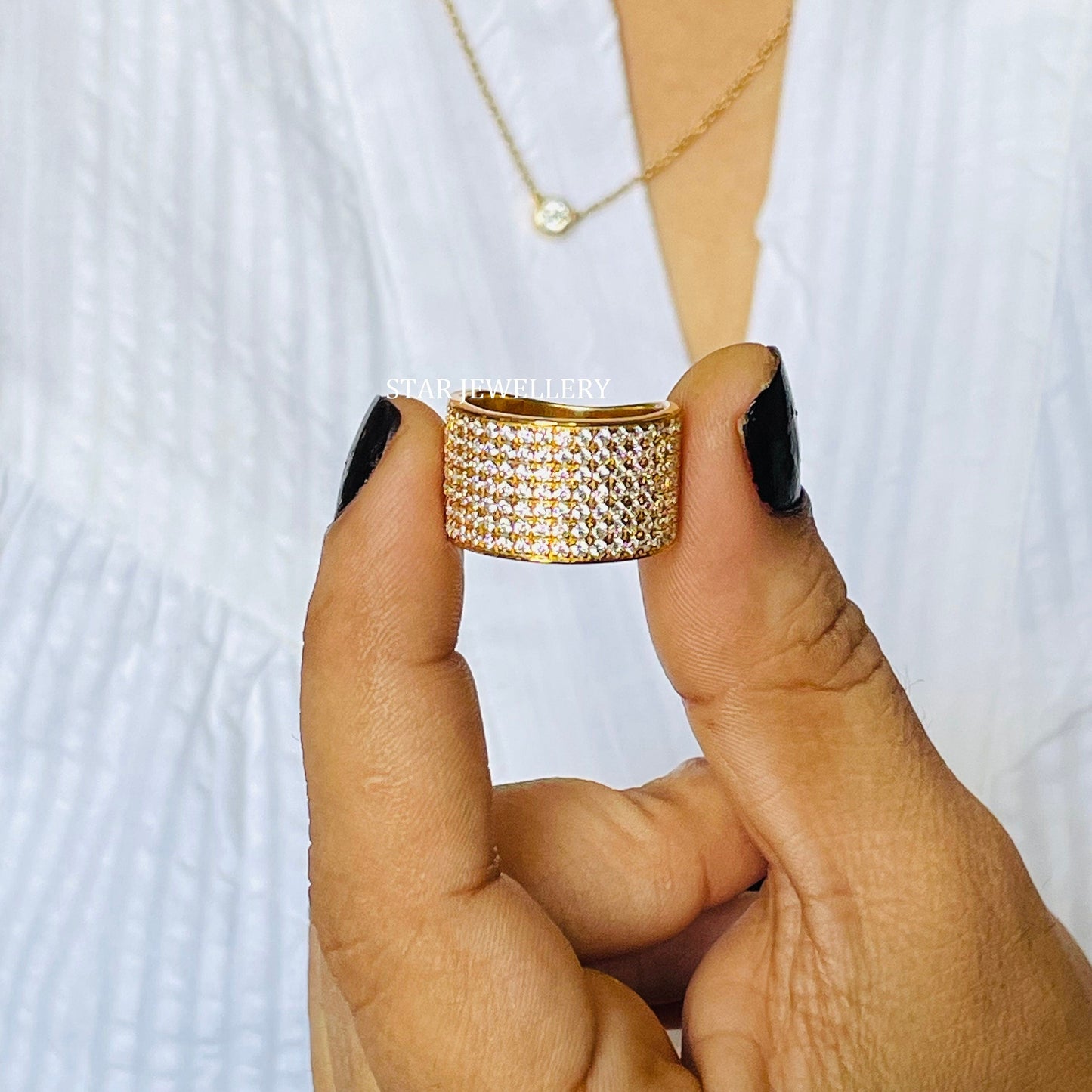 Unisex Lab Grown Diamond Cigar Ring