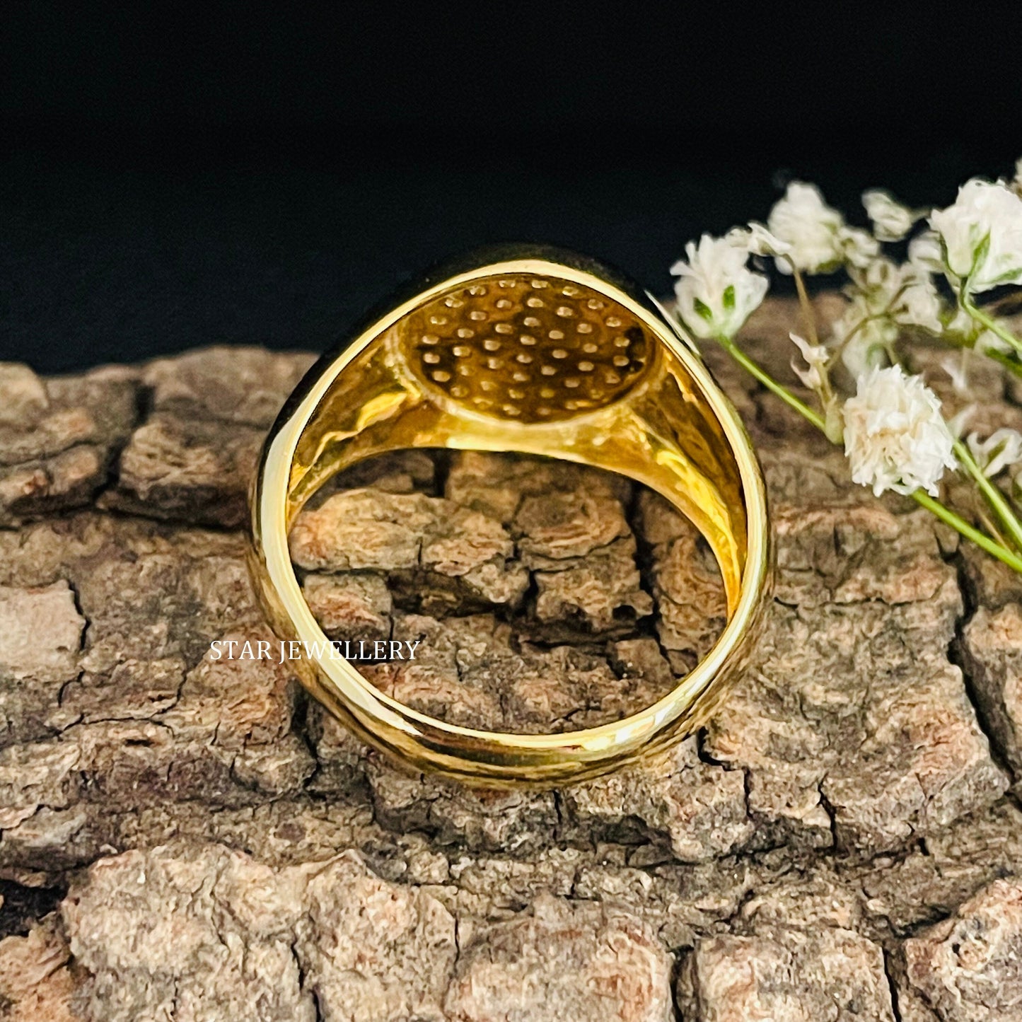 LAB Diamond Signet Ring