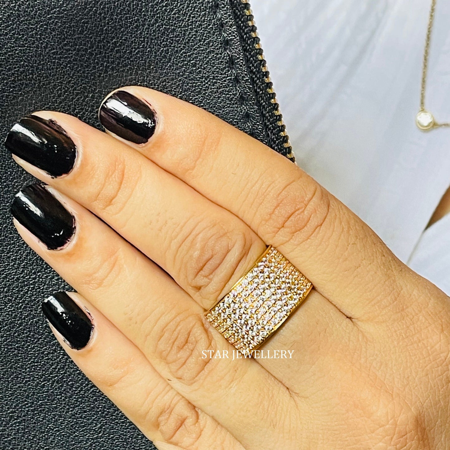 Unisex Lab Grown Diamond Cigar Ring
