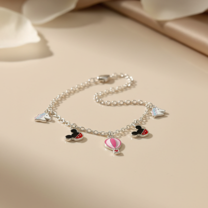 Silver  Disney Adventure Baby Bracelet