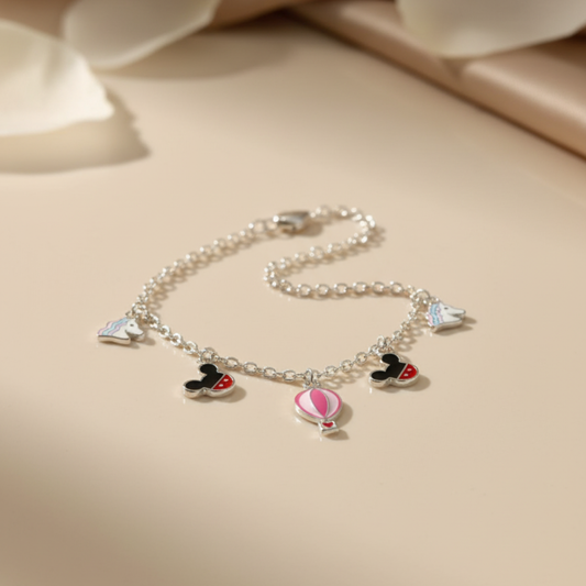 Silver  Disney Adventure Baby Bracelet