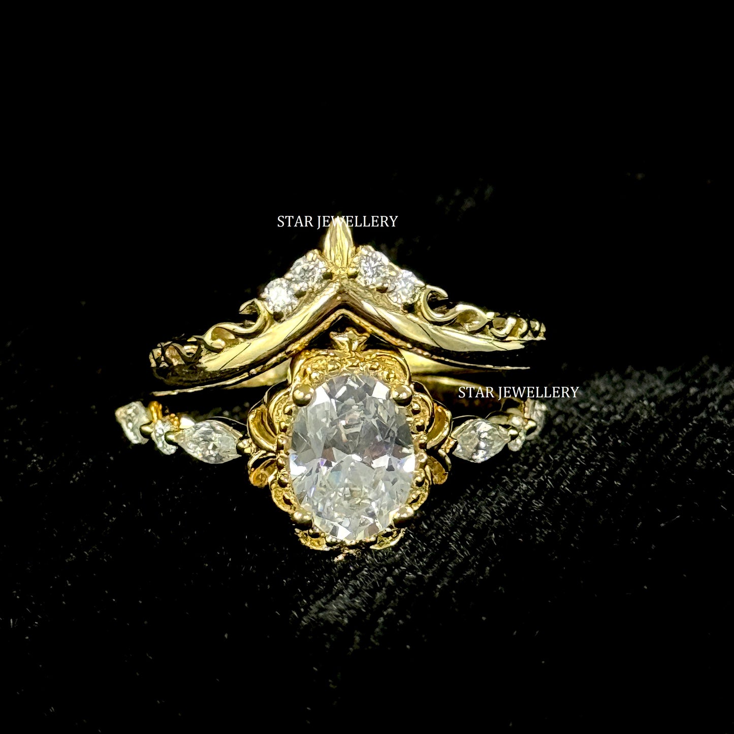 Aurelia Lab Grown  Diamond  V Band ring
