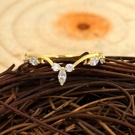 Celeste Lab Grown Diamond Matching  Band 10K Gold Ring