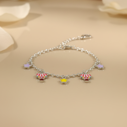 Silver Twinkle & Fly Baby Bracelet