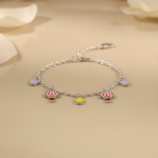 Silver Twinkle & Fly Baby Bracelet