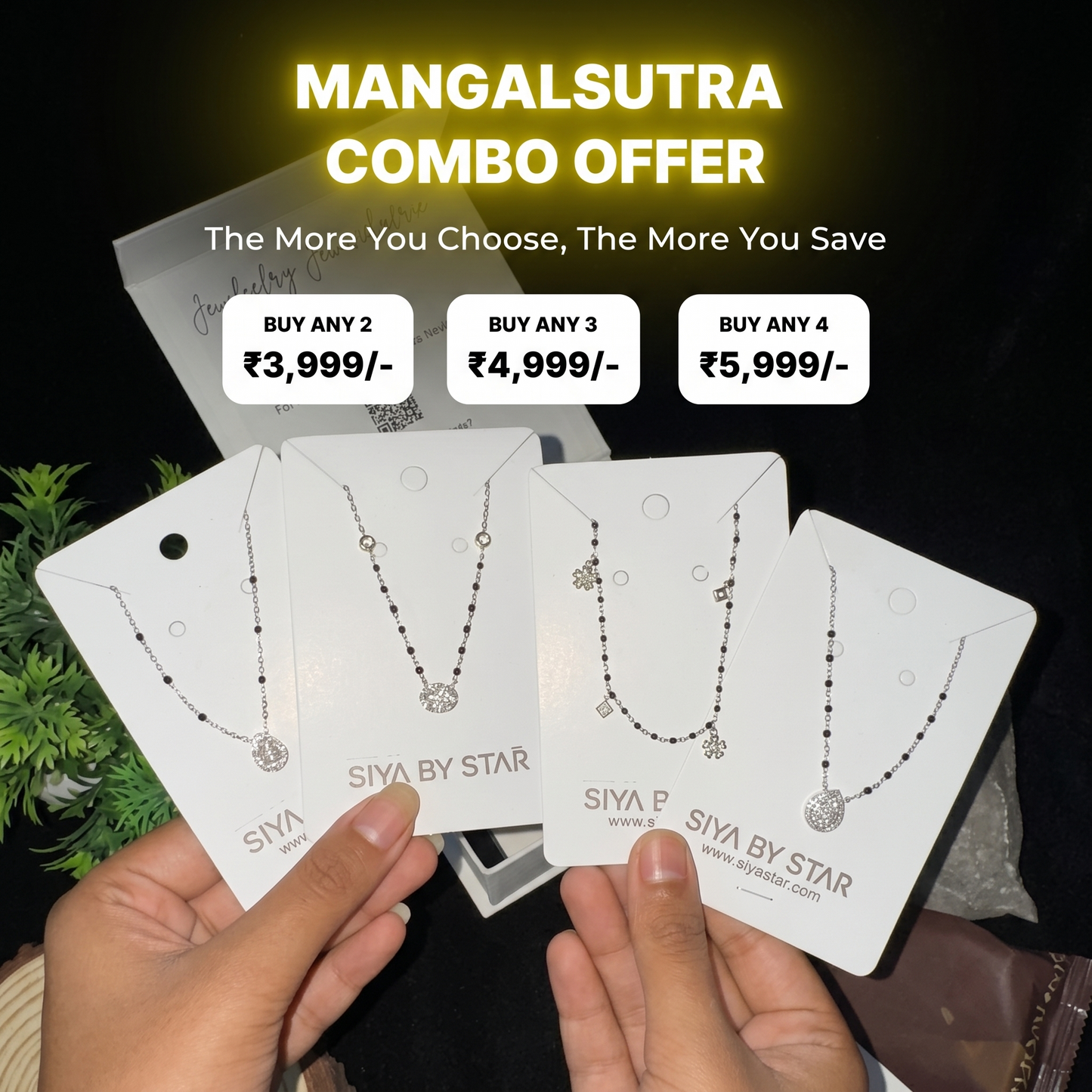 Buy any 2 Mangalsutras for 3999