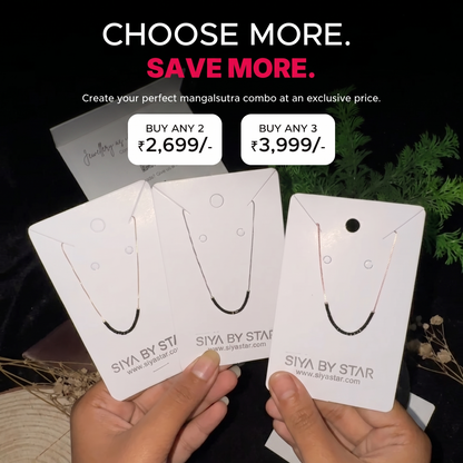 Buy all 3 Mangalsutras for 3999
