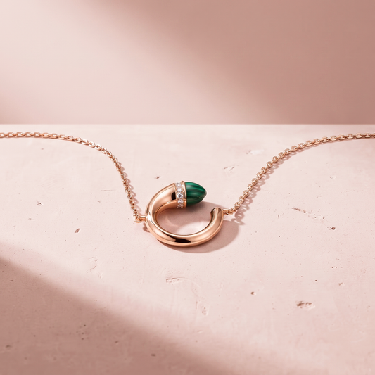 Rose Gold Plated Silver Eclipse Bracelet