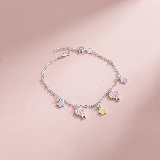 Silver Twinkle & Fly Baby Bracelet