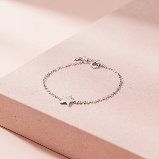 Silver Minimal Star Bracelet