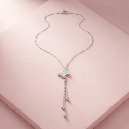 Silver Butterfly Effect Necklace
