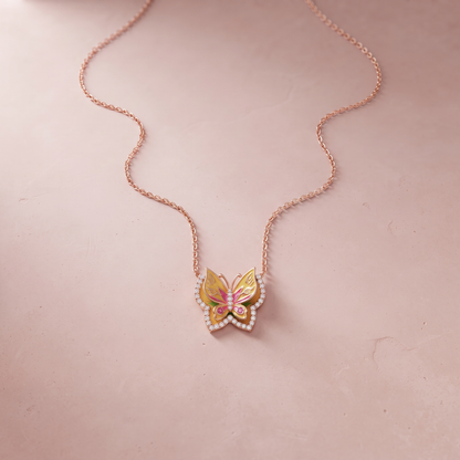 Rose Gold Plated Monarch Pendant