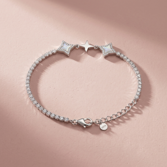 Silver Stardust Contrast Bracelet